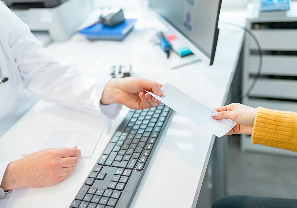 Überweisung Unterkieferprotrusionsschiene